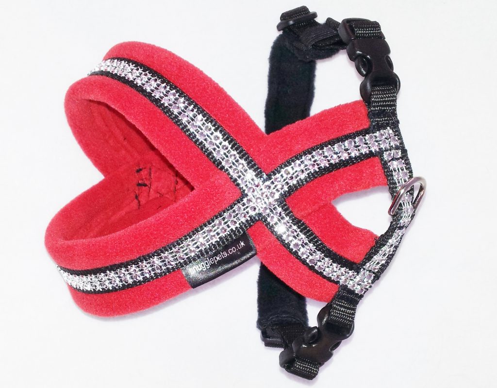 Silver Sparkles Fleece Harness Snugglepets